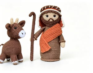 Poupée au <span class=keywords><strong>crochet</strong></span> faite à la main, tresses rouges, adorable amigurumi fille, jouet en peluche doux, poupée rembourrée, décoration <span class=keywords><strong>de</strong></span> maison pour enfants, tenue robe bleue, cadeau bébé - Product Image 4