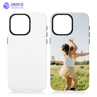 Pour iPhone 17 Vierge 3D 2in1 Sublimation Film Téléphone Cas Mobile Téléphone Cas Avec Brillant Mat Style pour iPhone 16/16 Plus/15/14