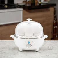 Cuiseur à oeufs électrique Fonction de cuisson à la vapeur automatique Nouveau design en acier inoxydable durable pour un usage domestique