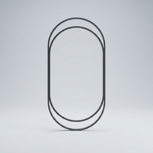 Miroir mural ovale sans cadre, verre de 6 mm, bord poli, design minimaliste - Product Image 6