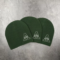 Bonnet en tricot gaufré personnalisé avec broderie, bonnet d'hiver Y2K pour femmes et hommes