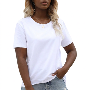 T-shirts d'été pour femmes de créateur Impression 3D Coton de qualité supérieure Écologique Séchage rapide Haut tendance Style de luxe Fabricant OEM Doux - Product Image 1