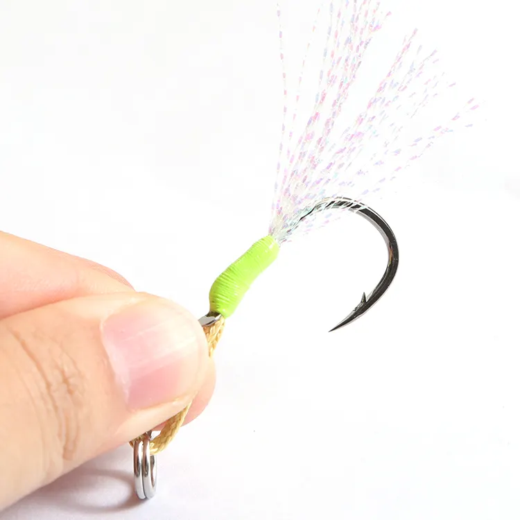 Newability 2/0 4/0 Jepang KONA Kait Pancing Baja Karbon Tunggal Kapal Memancing Jig Kait