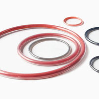 Joint torique OEM encapsulé en PTFE, revêtement FEP PFA, noyau en silicone FKM, joint chimique haute température