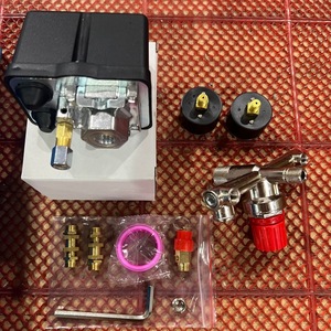 ตัวควบคุมแรงดันลม Fbang 110-150Psi สวิตช์อัตโนมัติพร้อมเกจวัดและอุปกรณ์สำหรับคอมเพรสเซอร์ - Product Image 3
