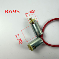 מחבר שקע נורה BA9S BA9 T4W W6W 53 57 מחזיק מנורה לאיתות פנייה ותאורת רוורס לרכב