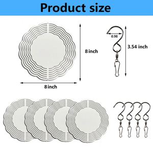 Sublimation <b>Wind</b> <b>Spinner</b> 8 Inch Blank Double Side <b>Garden</b> <b>Spinners</b> Aluminum Metal 10 Inch Sublimation <b>Wind</b> <b>Spinner</b> Blanks - Product Image 3