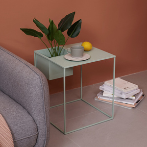 European Style <strong>square</strong> Iron Coffee <strong>Side</strong> <strong>Table</strong> with Pot Stand Display Bed Stand Designed for Living Room - Product Image 1