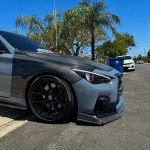 บังโคลนคาร์บอนไฟเบอร์รุ่นอัพเกรดสำหรับ Q50 ปี 2014-2021 บังโคลนรถยนต์ที่ทนทาน <span class=keywords><strong>รีวิว</strong></span>คุณสมบัติบังโคลนตามมาตรฐาน - Product Image 4