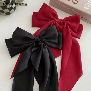 Pinzas para el pelo de satén de gran tamaño con lazo, lazos para el pelo de cinta texturizada, horquillas con lazo, accesorios para el pelo para mujer y niña, regalo de verano, venta al por mayor - Product Image 2