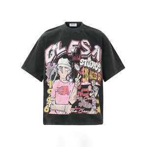 เสื้อยืดโอเวอร์ไซส์สไตล์โกธิคพังค์สำหรับผู้ชาย Y2K เสื้อผ้าแนวสตรีทฮาราจูกุแนววินเทจเสื้อยืดผ้าฝ้ายพิมพ์ลายกราฟิกตามสั่งแฟชั่นสหภาพยุโรป - Product Image 3
