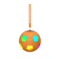 Speaker Mini Portabel Outdoor Hadiah Speaker Sepak Bola Dunia dengan Lampu Warna-warni dan Slot Kartu TF