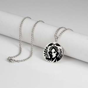 Collier pendentif Déméter, déesse de la récolte, des céréales et de la fertilité, mythologie grecque antique, bijoux en acier inoxydable plaqué or - Product Image 6