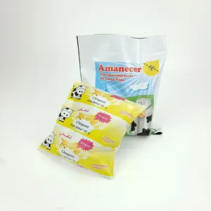 Rollo de embalaje de alimentos Flexible con impresión personalizada, película de embalaje de productos líquidos de leche pura, de proveedor indio