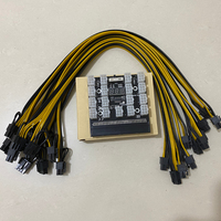 Kit de Fuente de Alimentación Platinum Quiet de 1500W para GPU con Placa de Distribución de 17 Ranuras, 17 Cables de Alimentación PCIe de 6 Pines a 6+2 Pines