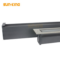 Spot lumineux led encastrable dans le sol, linéaire, imperméable conforme à la norme IP67, 1000mm, 24v, RGBW, DMX 512, 36 W, éclairage d'extérieur, idéal pour un trottoir