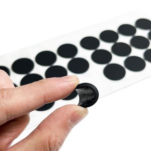 Almohadillas Antideslizantes de Silicona Industriales Adhesivas Redondas Negras y Blancas Cortadas con Láser a Medida, Junta de Silicona para Electrodomésticos - Product Image 2