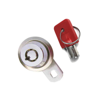 Serrure à came tubulaire de haute qualité, fournie par l'usine, avec pêne de 60 mm de grade ANSI 2, 2 clés, zinguée, pour boîte aux lettres et porte-bagages de toit