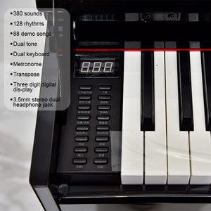 Piano numérique en gros de Chine, clavier 88 touches, MIDI, 3 pédales, 800 sons, 128 rythmes - Product Image 3