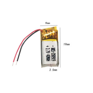 مخصص 350919 40mah 3.7v بطارية ليثيوم بوليمر بطارية ليثيوم أيون خلايا بطاريات قابلة للشحن بطاريات Lipo - Product Image 4