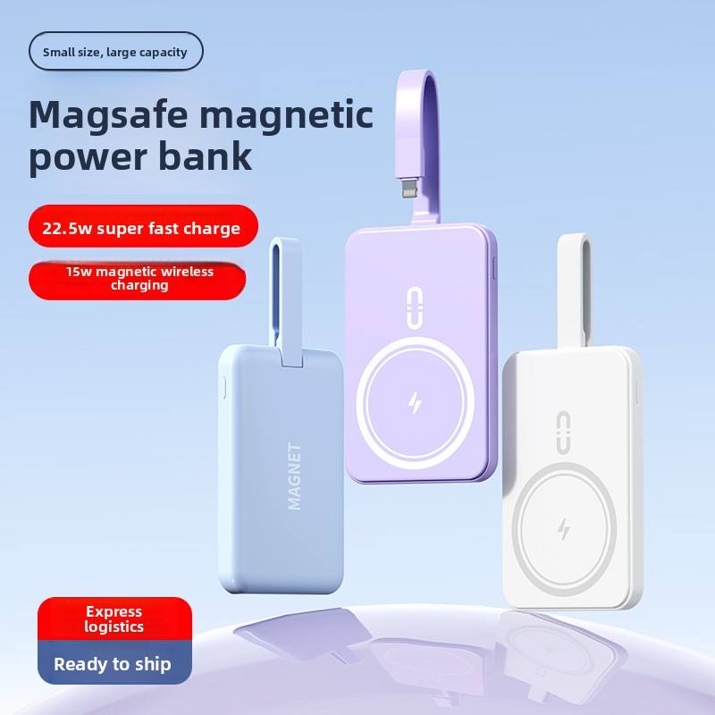 10,000mAh Wireless Magsafe Compatible Portable Power Bank Charger - Image 6