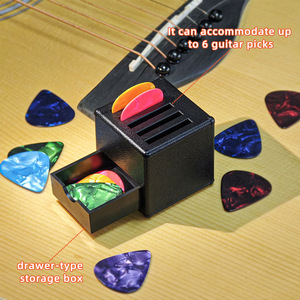 Estuche de Almacenamiento para Púas de Instrumentos Musicales, Porta Púas de Guitarra, Accesorios de Cuero, Carcasa Rígida de ABS, Apto para Púas de Guitarra de 0.71 - Product Image 3