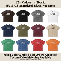 T-shirt uni à manches courtes style Ringer pour homme, avec bordure contrastante, 100 % coton, poids lourd, haute qualité