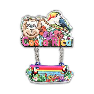 Aimant de réfrigérateur en bois avec logo personnalisé, souvenir cadeau du Mexique avec emballage personnalisé, article promotionnel pour le tourisme et les voyages - Product Image 2