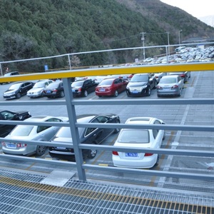 Grille de chaussée industrielle robuste en acier galvanisé anti-corrosion <span class=keywords><strong>pour</strong></span> extérieur avec barre de roulement dentée et maille grillagée - Product Image 5