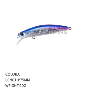 <span class=keywords><strong>Tide</strong></span> <span class=keywords><strong>Minnow</strong></span> – appât dur pour la pêche en eau salée, leurre de qualité professionnelle, 75mm, 10g - Product Image 3