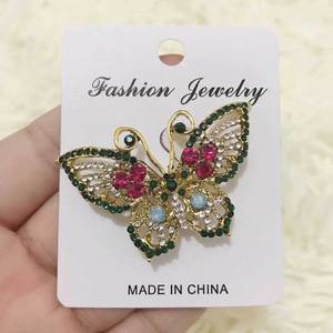 Broche con diamantes de imitación de cristal para mujer, broche de mariposa ahuecado, Animal, Vintage, <span class=keywords><strong>2022</strong></span> - Product Image 3