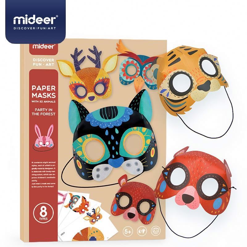 JINLAIYUN 12 mascarillas decorativas para cumpleaños, diseño de dibujos animados, máscaras de papel, decoración de cumpleaños, personajes, cosplay, accesorios para fiestas (KPP