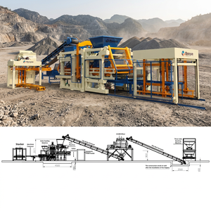 Machine automatique de fabrication de blocs creux en ciment DONYUE QT12-15, machine à pavés en béton, machine à blocs de bordure en béton, <span class=keywords><strong>prix</strong></span> de vente - Product Image 4