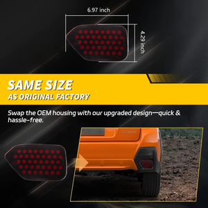 Nuevas Luces Reflectoras Traseras para <span class=keywords><strong>Subaru</strong></span> XV 2018-2023 <span class=keywords><strong>Outback</strong></span> 2015-2020, Reflector Trasero con Señal de Giro Dinámica, Luces de Freno y Niebla - Product Image 5