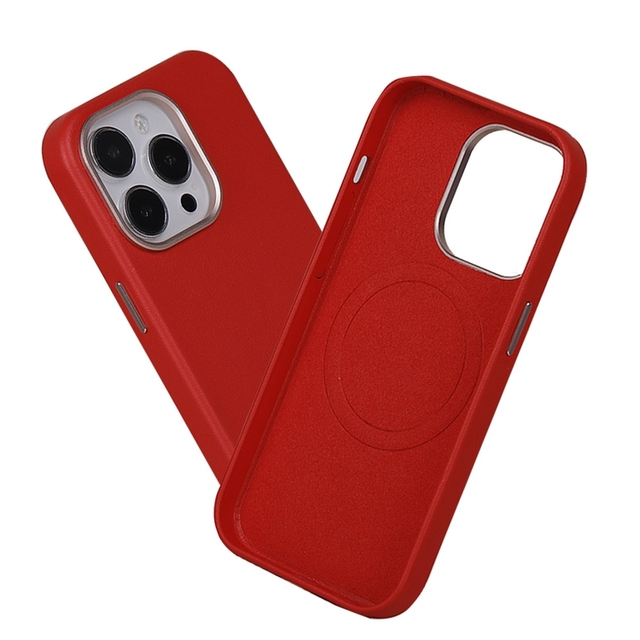Plain Magnetic Leather Phone Leather Case iphone 14 Pro Max Phone case With Magnetic for iPhone 11 12 13 Pro Max Mini