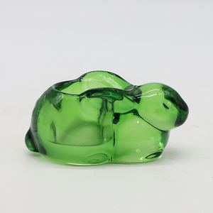 Thiết Kế Sáng Tạo Màu Xanh Lá Cây Rõ Ràng Thỏ Nến Thủy Tinh Chủ Sở Hữu Cho Trang Trí Nội Thất Nến Đứng Giáng Sinh Nhân dịp - Product Image 1