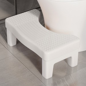 Tabouret de toilette en PP, à poser au sol, pour adultes et enfants, repose-pieds, tabouret de position accroupie, utilisation dans la salle de bain - Product Image 1