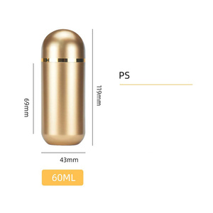 Bouteille de conditionnement de capsules alimentaires de 10 ml en gros, forme de <span class=keywords><strong>capsule</strong></span> dorée, <span class=keywords><strong>distributeur</strong></span> de compléments alimentaires de qualité supérieure - Product Image 6