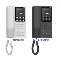 Téléphone IP compact Grandstream GHP620 PoE VoIP pour hôtel