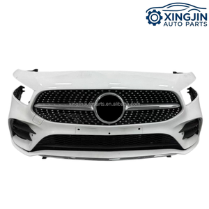 Para <span class=keywords><strong>Mercedes</strong></span>-Benz A45 AMG W177 Star <span class=keywords><strong>Edition</strong></span>: Kit completo de parachoques, parrilla, ventilador de radiador, faros delanteros y componentes de carrocería (compatible con <span class=keywords><strong>A180</strong></span>, A200) - Product Image 3
