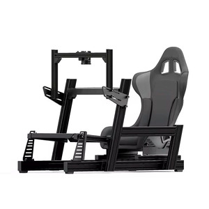 F-GT อลูมิเนียมสำหรับรถแข่งปรับระดับได้45องศาสะดวกสบายสำหรับมืออาชีพ SIM Racing RIG SC ห้องนักบิน - Product Image 3