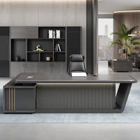 Bureau de Direction Haut de Gamme, Table de Bureau de Luxe pour la Maison, Mobilier de Bureau Exécutif