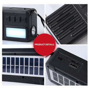 Custom LED Light Portable FM Radio Telescopic Antenna <b>USB</b> TF Card Outdoor Home Elderly Broadcast Audio Receiver - Product Image 5