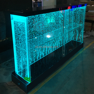 Fábrica personalizada <span class=keywords><strong>Bar</strong></span> muebles LED luz baile fuente agua burbuja pared Panel acrílico <span class=keywords><strong>Bar</strong></span> mostrador gabinete para la venta - Product Image 6