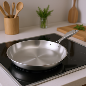 Sartén de acero inoxidable de 36 cm para cocinas de inducción con mango para cocinas domésticas - Product Image 2