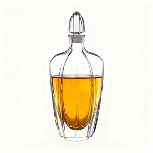 Carafe à whisky en cristal soufflé à la main avec bouchon en forme <span class=keywords><strong>de</strong></span> spirale, capacité 800 ml, design classique, pour bars à domicile, hôtels, fêtes, <span class=keywords><strong>vin</strong></span>, cadeaux <span class=keywords><strong>de</strong></span> luxe - Product Image 4