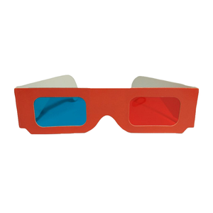 Suministro de fábrica, gafas 3D rojas y azules con certificado CE, gafas con impresión de logotipo personalizado para juegos de películas, promoción de papel, gafas rojas y cian - Product Image 2