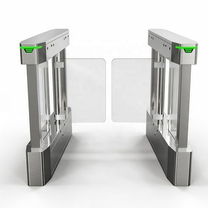 Torniquete de puerta batiente personalizado de fábrica, bidireccional, antipinzamiento, control de acceso de seguridad, lector RFID, barrera de puerta batiente de acero inoxidable SUS304 - Product Image 2