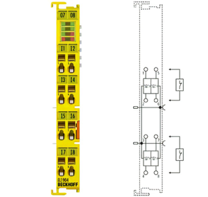 EL1904 - โมดูล DO แบบแยกสัญญาณด้วยออปโต 4 ช่องสัญญาณ 24V - Product Image 1