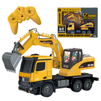 Cypress 12 canales 2,4G Control remoto excavadora cargador al aire libre educativo aleación simulación ingeniería vehículo para niños